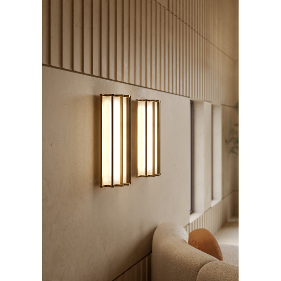 Roma vägglampa brons 63 cm