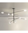 Roris taklampa mattsvart 129 cm