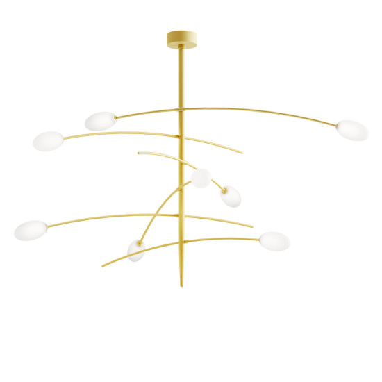 Roris taklampa matt mässing 129 cm