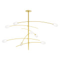 Roris taklampa matt mässing 129 cm