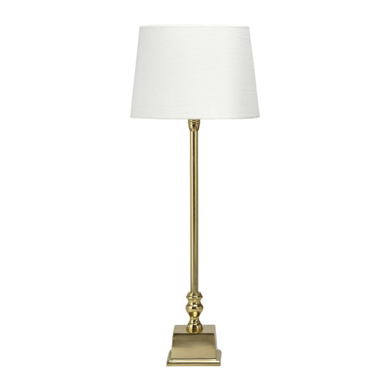 Bordslampa Linne inkl. lampskärm 80cm Guld/Vit Bordslampa Linne inkl. lampskärm 80cm Guld/Vit