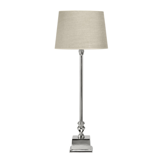 Bordslampa Linne inkl. lampskärm 80cm Silver/Natur Bordslampa Linne inkl. lampskärm 80cm Silver/Natur