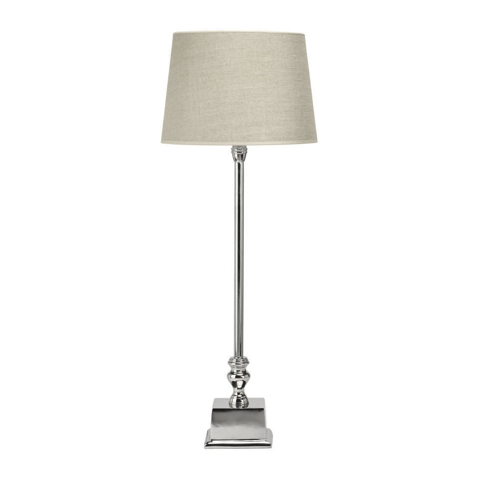 Table Lamp Linnenne incl. Lampshade 80cm Silver/White