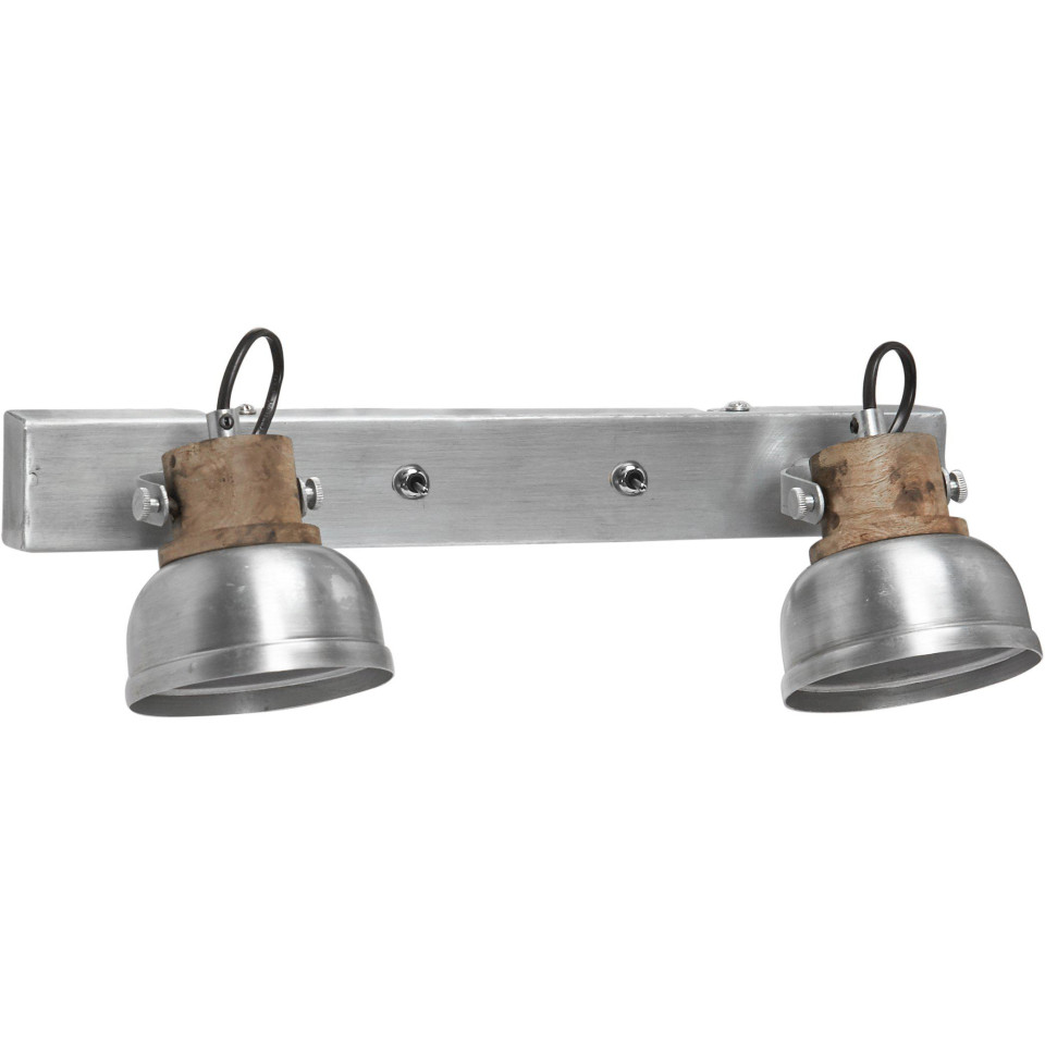 Rutland Dubbel Väggl Pale Silver 40cm PR Home Rutland Dubbel Väggl Pale Silver 40cm