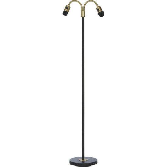 Amy Golvlampa Flex2 Svart/Mässing 150cm Amy Golvlampa Flex2 Svart/Mässing 150cm