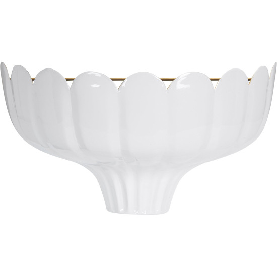 Wells vägglampa up Vit/guld 20cm