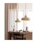 Wells Taklampa/Fönsterlampa Beige/Guld 24cm