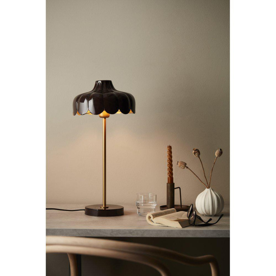 Wells Bordslampa Brun/Guld 50cm Wells Bordslampa Brun/Guld 50cm