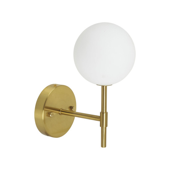 Sigma S Vägglampa Guld Opal 25cm Sigma S Vägglampa Guld Opal 25cm