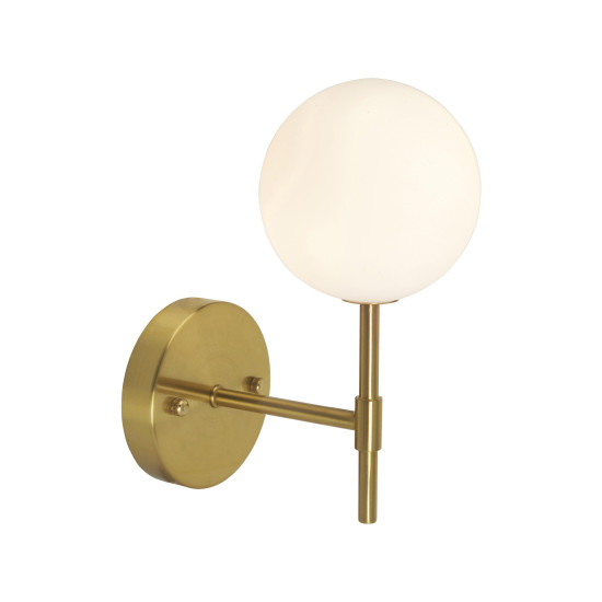 Sigma S Vägglampa Guld Opal 25cm Sigma S Vägglampa Guld Opal 25cm