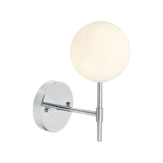 Sigma S Vägglampa Krom Opal 25cm Sigma S Vägglampa Krom Opal 25cm
