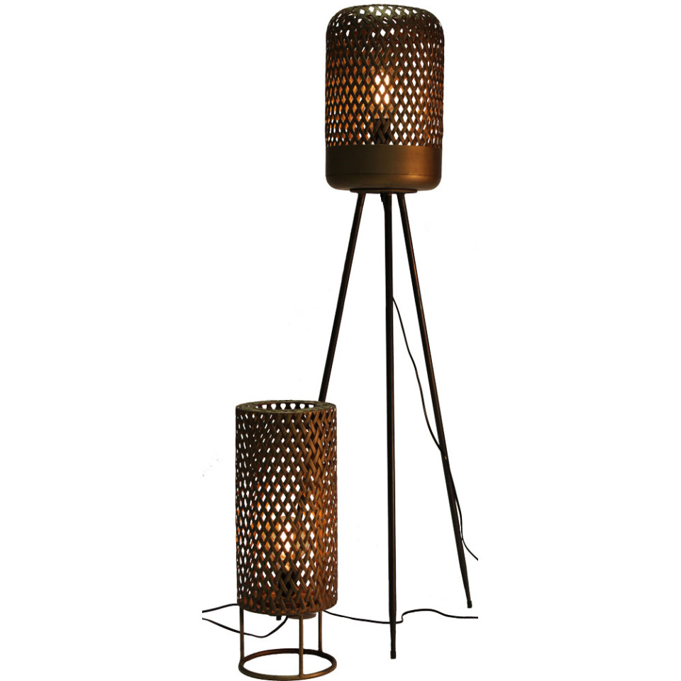 Zeny Golvlampa Guld/Svart 136cm