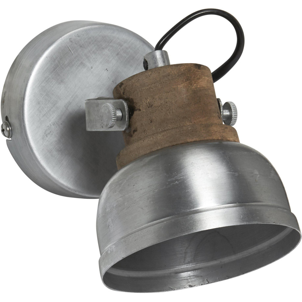 Rutland Enkel Vägglampa Silver 10cm Rutland Enkel Vägglampa Silver 10cm