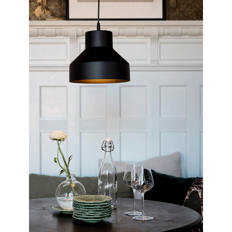 Solo taklampa svart 26 cm