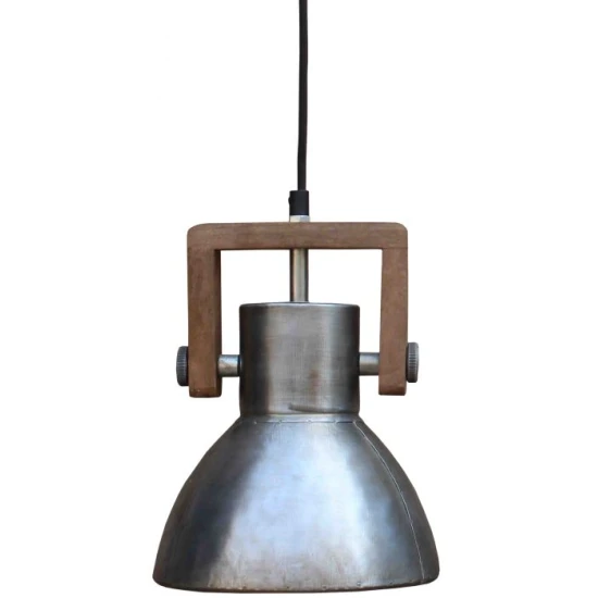 Ashby Single Ceiling Light Pale Silver 19cm