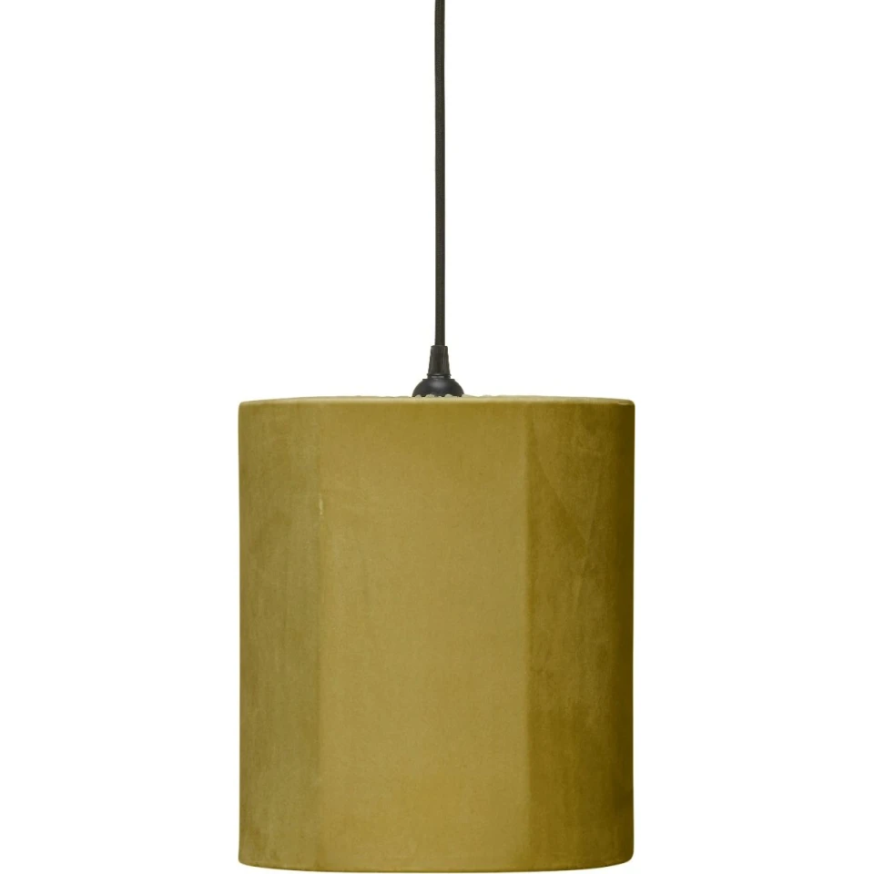 Classic Cylinder Sammet Senap 24 cm