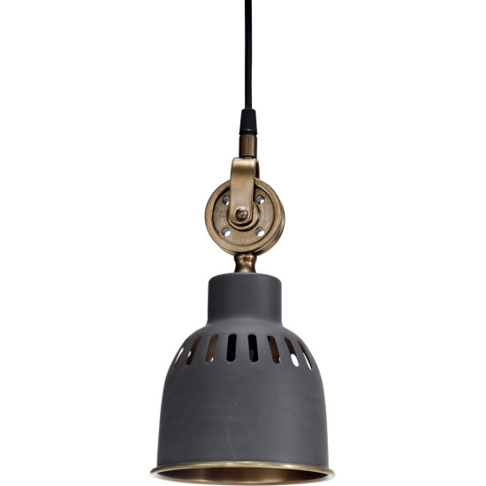 Cleveland Fönsterlampa Jako Grå/Mässing 14cm Cleveland Fönsterlampa Jako Grå/Mässing 14cm