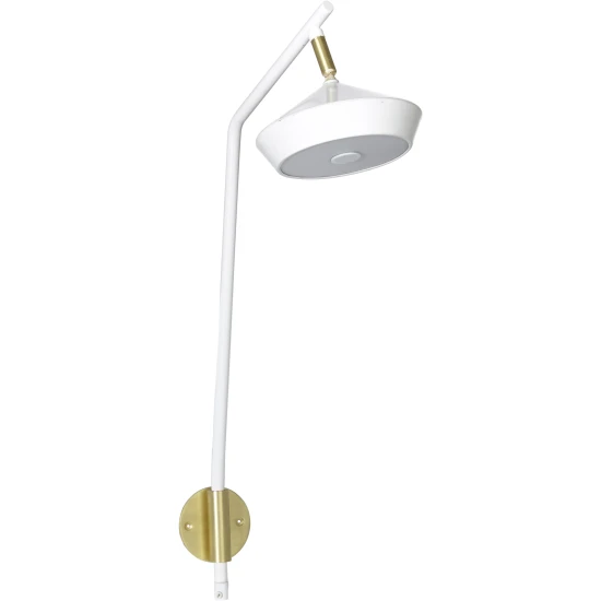 Geometri Wall Light 53cm White/Gold