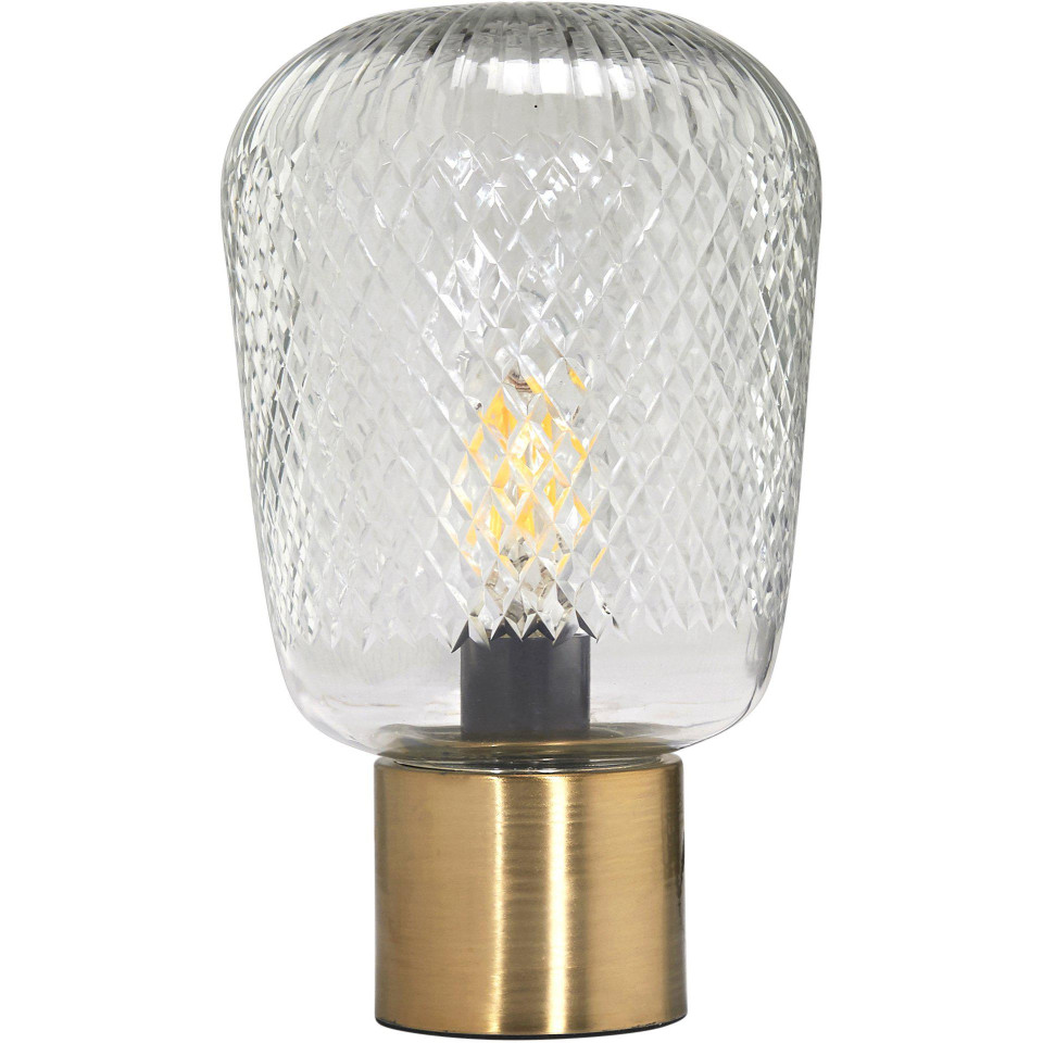 Juliette Bordslampa Klar/Mässing 21cm PR Home Juliette Bordslampa Klar/Mässing 21cm