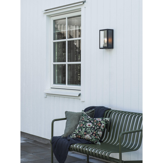 Kubba Vägglampa Svart Utomhuslampa 26cm Kubba Vägglampa Svart Utomhuslampa 26cm