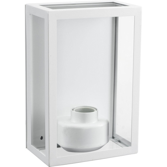 Kubba Vägglampa Vit Utomhuslampa 26cm