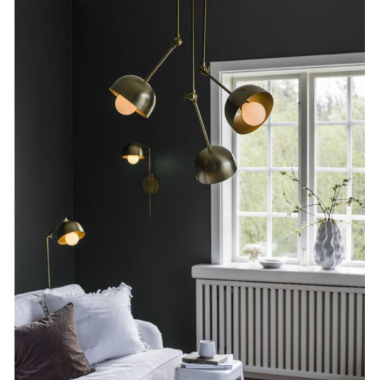 Brighton Floorlamp brass 123-154cm  Brighton Floorlamp brass 123-154cm