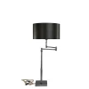 Pewter Table lamp iron 65cm