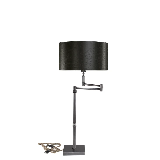 Pewter Table lamp iron 65cm