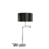 Pewter Table lamp silver 65cm Pewter Table lamp silver 65cm