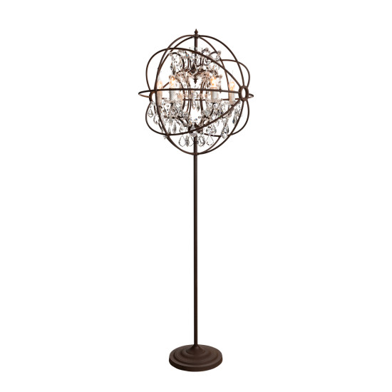 Rome Golvlampa Rost/Kristall 175cm Rome Golvlampa Rost/Kristall 175cm