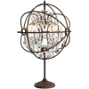 Rome Bordslampa rost/Chrystal 82cm