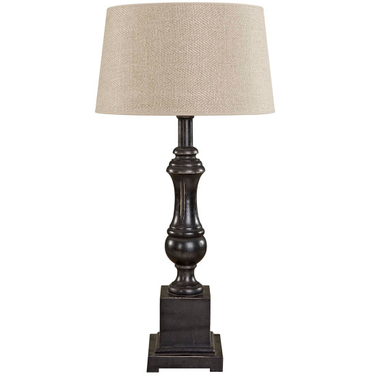 Venice Table lamp wood black 58cm Venice Table lamp wood black 58cm