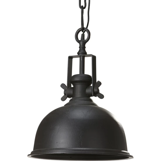 Leeds Ceiling Light Raw Black 50cm