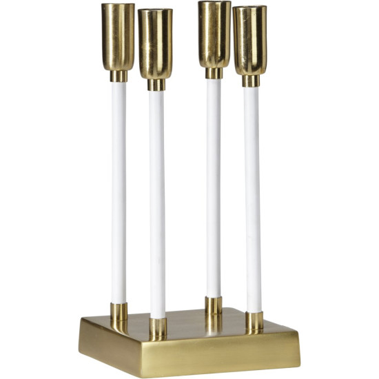 Raw Square Vit/Guld Ljusstake 15cm Andra sortering Raw Square Vit/Guld Ljusstake 15cm Andra sortering