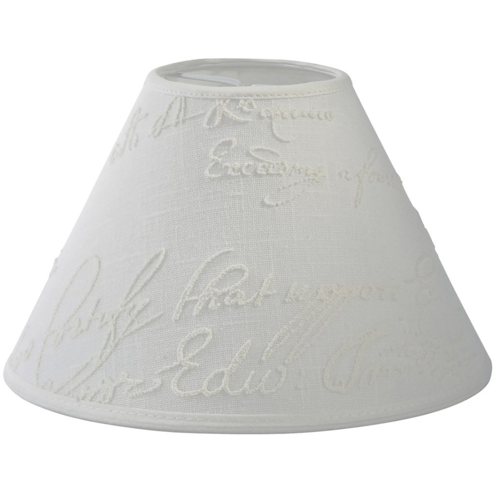 Royal Lampskärm Textvit