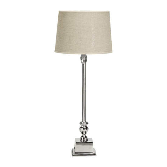 Bordslampa Linne inkl. lampskärm 62cm Silver/Natur Bordslampa Linne inkl. lampskärm 62cm Silver/Natur