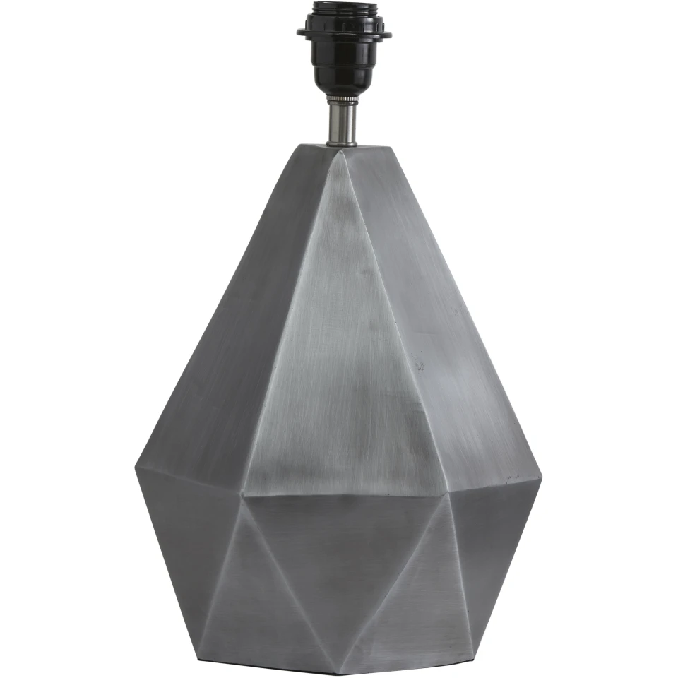 Trinity Table Lamp Antique Silver 39cm