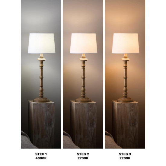 Twilight LED 3-stegs glödlampa opal glob 7W 9.5cm Twilight LED 3-stegs glödlampa opal glob 7W 9.5cm
