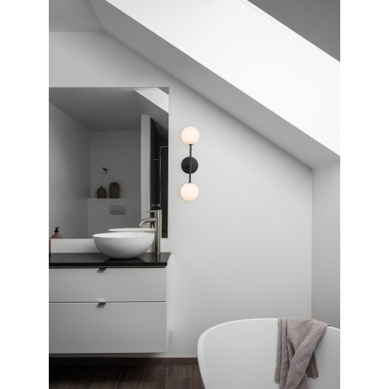 Sigma D Vägglampa Svart Opal 49cm