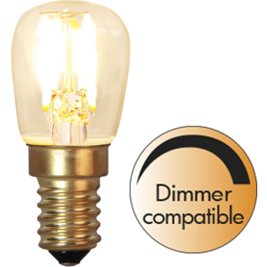 LED E14 dimbar soft-to-glow filament.