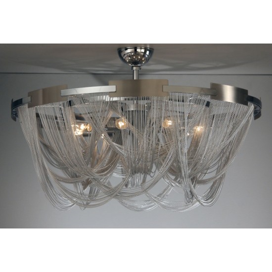 Storkedjan Plafond 8 Ljus Silver 80cm Storkedjan Plafond 8 Ljus Silver 80cm