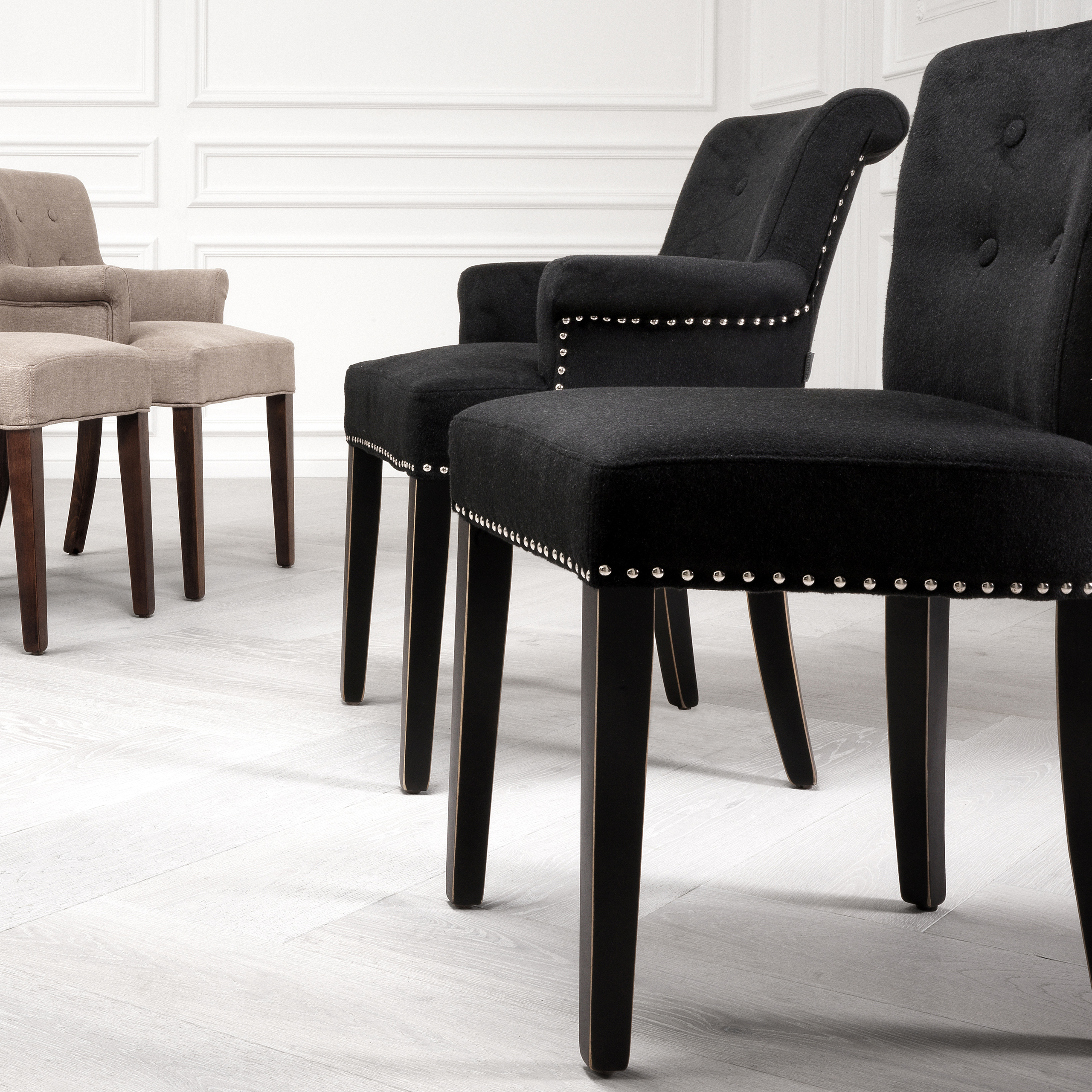 Key Largo Dining Chair With Arm Cashmere 64 cm Key Largo Dining Chair With Arm Cashmere 64 cm